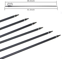 Huntingdoor 12 darabos 30 hüvelykes vadásznyíl szett tollas recurve compound longbow 2