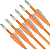 Huntingdoor 12 darabos nyílcsomag 28/26 hüvelykes íjhoz gyakorló nyilak kezdőknek - Orange 26 inches 5