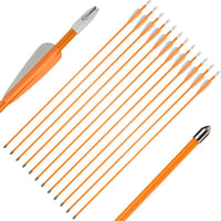 Huntingdoor 12 darabos nyílcsomag 28/26 hüvelykes íjhoz gyakorló nyilak kezdőknek - Orange 26 inches 1