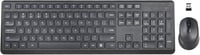 HUO JI Vezeték Nélküli Billentyűzet és Egér Szett Windows Mac Számítógéphez, QWERTY Kiosztás, 2.4G Ergonomikus Teljes Méret, Csendes Fekete 8