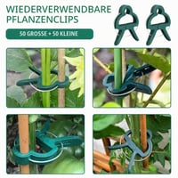 Set 100 clipsuri de fixare pentru plante HUQINXIN – 50 de cleme mici și 50 mari pentru grădinărit, ideale pentru roșii, flori, legume și fructe 6
