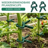 Set 100 clipsuri de fixare pentru plante HUQINXIN – 50 de cleme mici și 50 mari pentru grădinărit, ideale pentru roșii, flori, legume și fructe 7