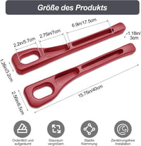 Hurifeng Autó Üléshézag Kitöltő Szett 2db Bordó - Univerzális Ülés Szeparátor 4