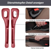 Hurifeng Autó Üléshézag Kitöltő Szett 2db Bordó - Univerzális Ülés Szeparátor 5