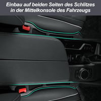 Set 2 Organizatoare spațiu între scaune auto Hurifeng, Negru – Umplutură pentru spațiul dintre scaune auto 5