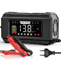 Inteligentná nabíjačka batérií Husgw 15A/8A 12V/24V s farebným displejom, teplotnou kompenzáciou, pre AGM, GEL, EFB, LiFePO4, Li-Ion, autá a motocykle 1