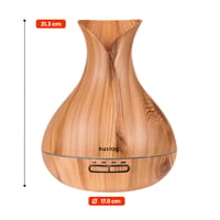 Ultrazvukový aróma difuzér huslog 280 ml, odparovač esenciálnych olejov, so 7 LED farbami, časovačom a automatickým vypnutím, tichý zvlhčovač vzduchu do domácnosti, kancelárie a na jogu 7