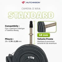Duša Hutchinson Eco Tube 26x1.70/2.35, ventil Presta 48 mm, balenie 2 ks, odolná voči defektom 2