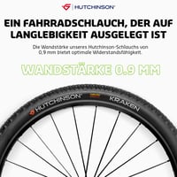 Duša na horský bicykel Hutchinson – Odolná a proti defektu, ventily Schrader a Presta, hrúbka steny 0,9 mm 3
