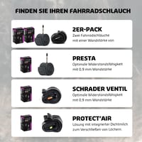 Hutchinson Standard Kerékpár Belső Gumi Presta Szeleppel 0,9mm - 700 x 37-50, Presta 5