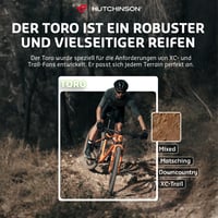 Plášť na horský bicykel Hutchinson Toro XC Tubeless Ready 27.5 x 2.35 čierny na mokrý a blatistý terén 4