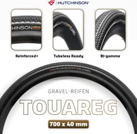 Anvelopă bicicletă Hutchinson Touareg Gravel TLR 28 Negru 2