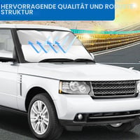 HUXINUP Slnečná clona na čelné sklo 140x80 cm, UV ochrana, tienidlo na predné okno auta s úložným puzdrom, pre väčšinu áut 7
