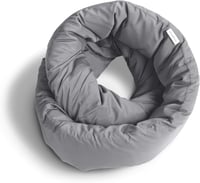 Huzi Infinity Pillow Ergonomikus Utazási és Nyakpárna Szürke - Állítható Hordozható Szundipárna Nylon Anyagból 1