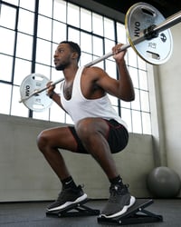 HVO Squat Wedge Calf Stretcher Edzőblokk Páros Acél Fekete 9