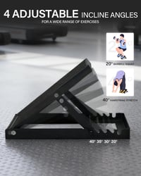 HVO Squat Wedge Calf Stretcher Edzőblokk Páros Acél Fekete 3