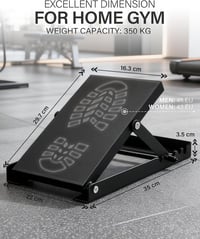 HVO Squat Wedge Calf Stretcher Edzőblokk Páros Acél Fekete 2
