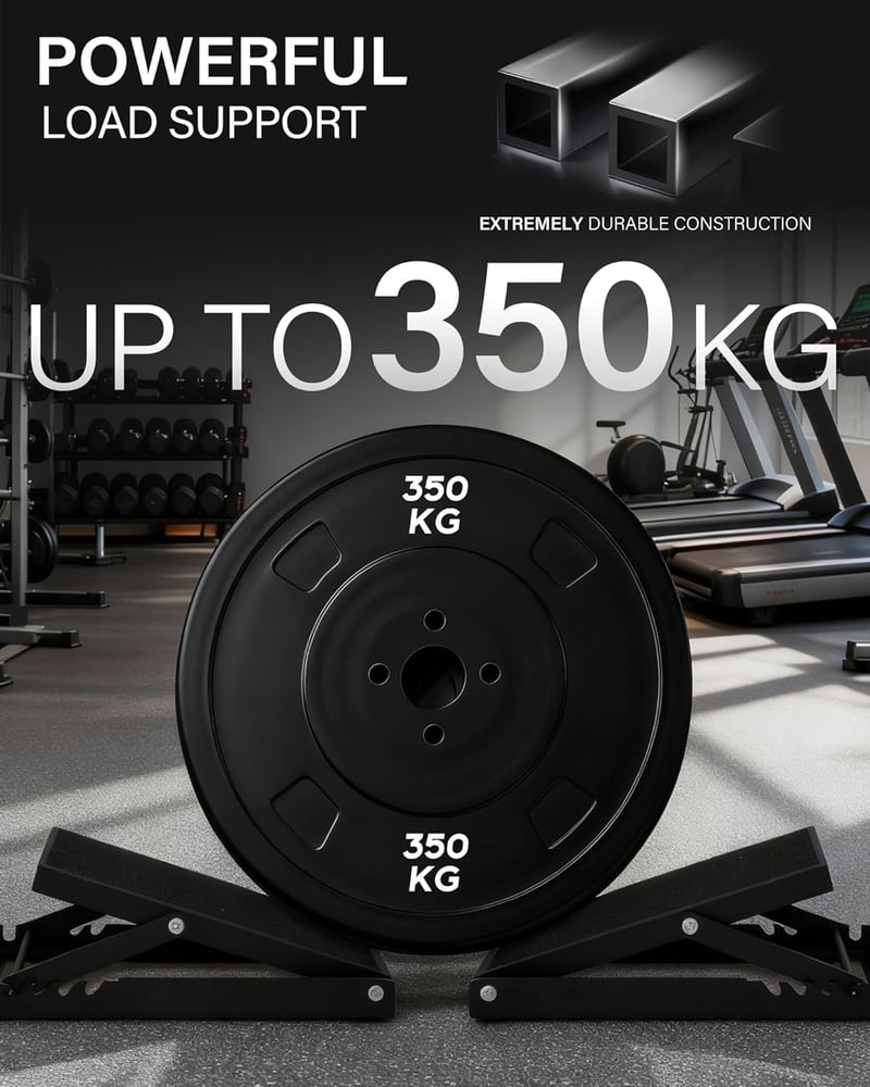 HVO Squat Wedge Calf Stretcher Edzőblokk Páros Acél Fekete