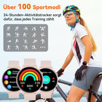 Inteligentné hodinky Hwagol pre mužov a ženy, 1,39-palcový dotykový displej, Bluetooth hovory, 140+ športových režimov, SpO2, monitor srdcového tepu, monitor spánku, krokomer, iOS, Android 7
