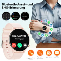 Inteligentné hodinky Hwagol pre mužov a ženy, 1,39-palcový dotykový displej, Bluetooth hovory, 140+ športových režimov, SpO2, monitor srdcového tepu, monitor spánku, krokomer, iOS, Android 5