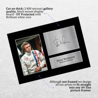 HWC Trading A4 Steve McQueen Le Mans fotó s vytlačeným podpisom filmový suvenír darček pre fanúšikov 3