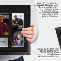 HWC Trading FR Robert Downey Jr Ironman tlačená podpísaná fotografia pre filmových fanúšikov – zarámovaný obrázok A3 4