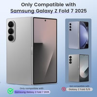 Puzdro HWeggo pre Samsung Galaxy Z Fold 7 – Magnetický, tenký ochranný kryt z PU kože, s ochranou pántu, karbónová čierna, podpora bezdrôtového nabíjania 2