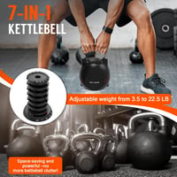 HXD-ERGO állítható kettlebell szett - fekete 4