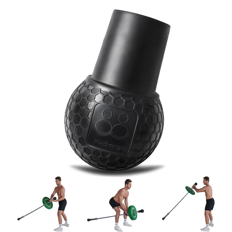 HXD-ERGO Landmine nadstavec na olympijskú tyč – pre 2-palcové tyče, základňa z prírodnej gumy, na silový tréning v posilňovni, benchpress, veslovanie, drepy