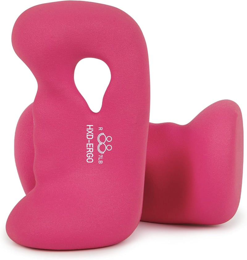 HXD-ERGO Neoprén Súlyzó Szett Nőknek, Ergonomikus Edzéshez 1,4-3,6 kg