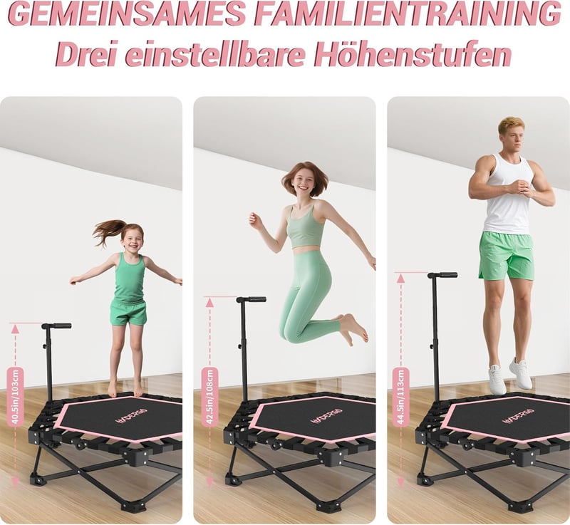 HXD-ERGO összecsukható fitness trambulin 106 cm felnőtteknek