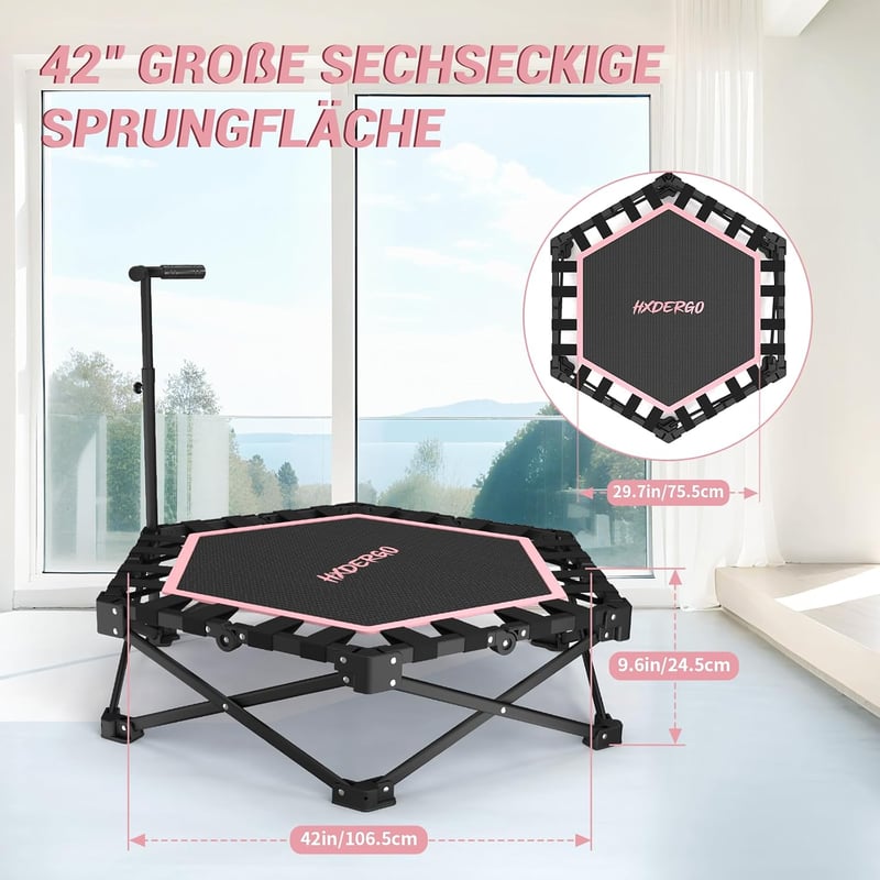 HXD-ERGO összecsukható fitness trambulin 106 cm felnőtteknek