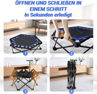 HXD-ERGO Összecsukható Fitness Trambulin 106 cm Felnőtteknek 2