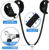 HXD-ERGO Triceps Biceps Kötél Ergonomikus Fogantyúval Csúszásmentes Gumival 4
