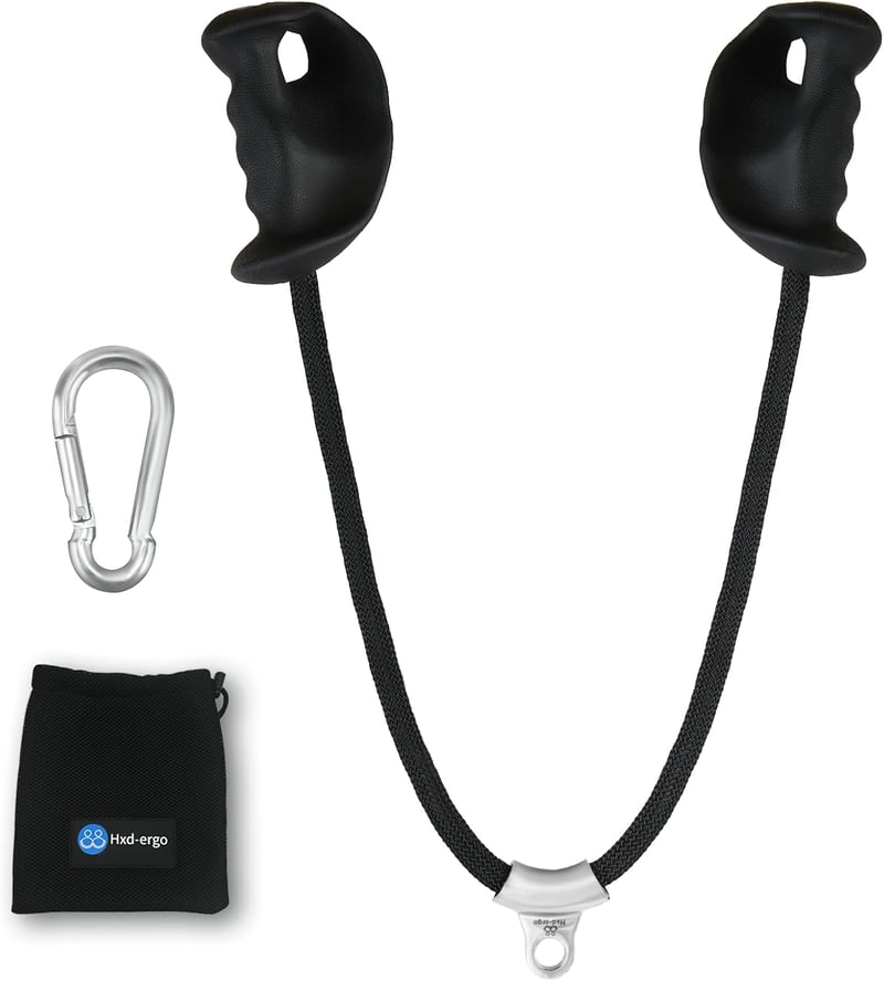 HXD-ERGO Triceps Biceps Kötél Ergonomikus Fogantyúval Csúszásmentes Gumival