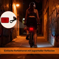Set reflectoare bicicletă Hxjfnb, 2 bucăți, față și spate, reflectoare pentru spițe, biciclete de șosea, MTB, e-bike, elemente de siguranță reflectorizante 6