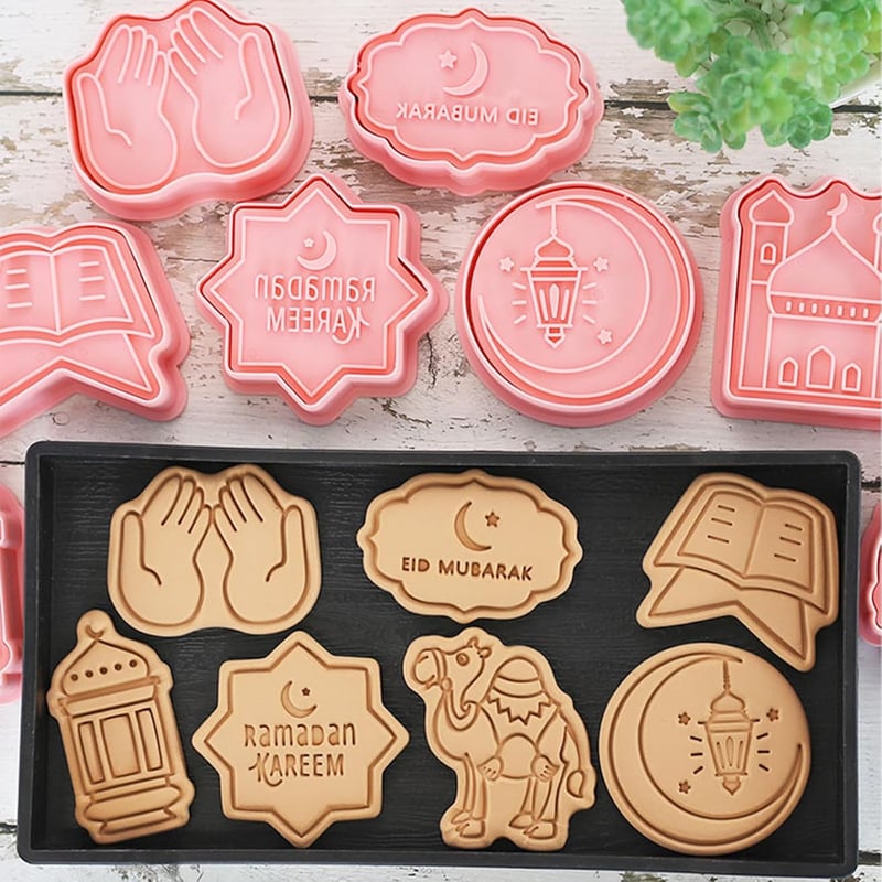 Hxleucry Eid Mubarak Sütemény Vágó Szett - Ramadan 3D Keksz Forma