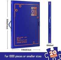HXMARS 1000 darabos puzzle tároló mappa 20 zsebbel, hordozható szervező 2