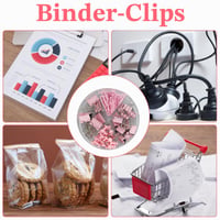 Set de clipsuri pentru documente HXMJIED, roz, 72 bucăți, 4 în 1, cutie rotundă, include 20 piroane, 30 clipsuri, 15 agrafe mici, 7 agrafe mari, set de papetărie pentru birou 6