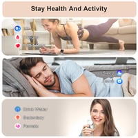 Inteligentné hodinky HXQHSTBG pre mužov a ženy, 1,8-palcové HD fitness hodinky s funkciou telefonovania, vodotesnosť IP67, meranie kyslíka v krvi, 100+ športových režimov 4