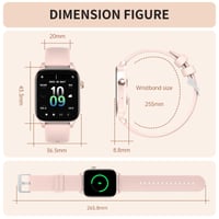 Inteligentné hodinky HXQHSTBG pre mužov a ženy, 1,8-palcové HD fitness hodinky s funkciou telefonovania, vodotesnosť IP67, meranie kyslíka v krvi, 100+ športových režimov 7