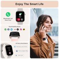 Inteligentné hodinky HXQHSTBG pre mužov a ženy, 1,8-palcové HD fitness hodinky s funkciou telefonovania, vodotesnosť IP67, meranie kyslíka v krvi, 100+ športových režimov 2