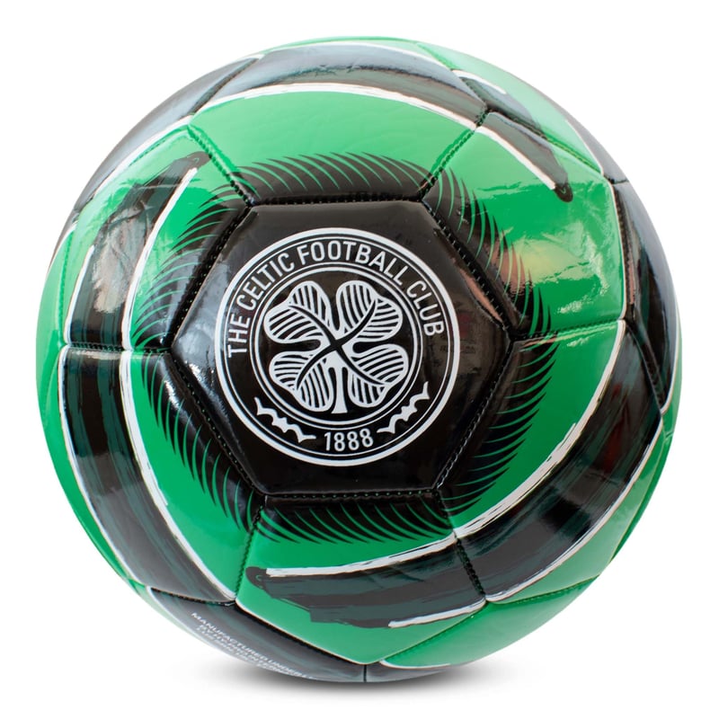 Minge de fotbal Hy-Pro Celtic FC Cyclone, mărimea 5, Verde, The Bhoys, pentru antrenament și meci, pentru copii și adulți