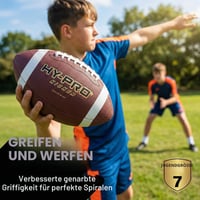 Hy-Pro Kicker lopta na americký futbal, juniorská, unisex, hnedá 5