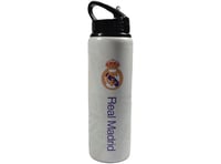 Hliníková fľaša na vodu Hy-Pro Real Madrid CF 750 ml so zabudovanou skladacou slamkou, nepriepustná, ľahká, futbalový darček 1