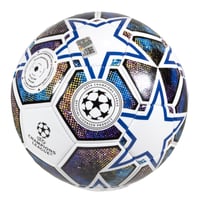 Futbalová lopta Hy-Pro UEFA Liga majstrov - biela/modrá/zelená - veľkosť 5 5