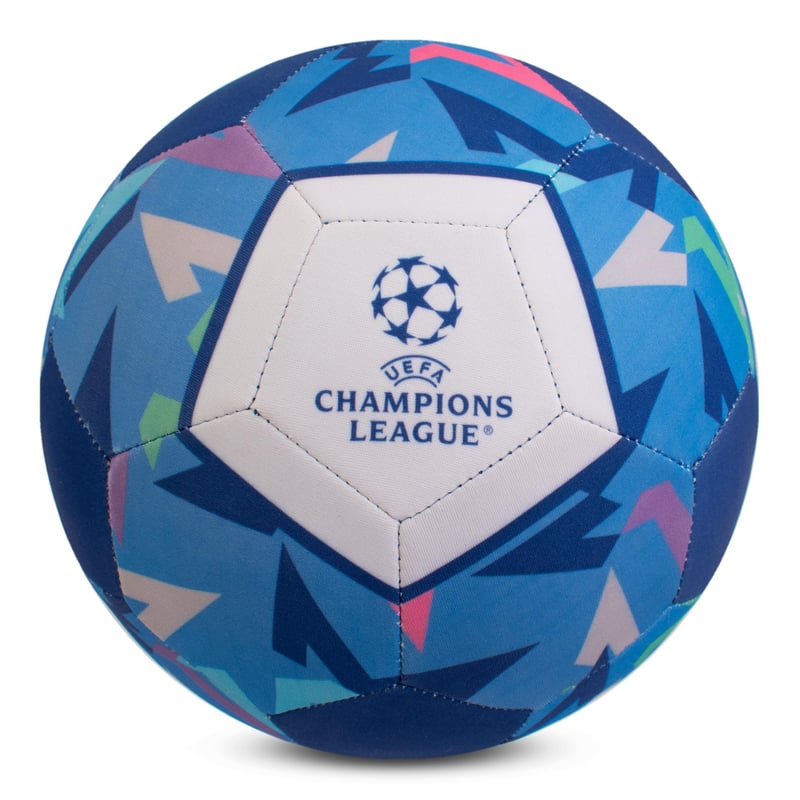 Hy-Pro UEFA Liga majstrov plážová lopta veľkosť 5 – Neoprénová, vodoodolná, protišmyková, oficiálny produkt UCL na pláž aj do záhrady
