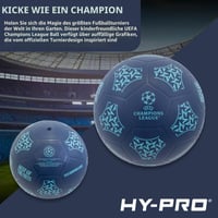 Futbalová lopta Hy-Pro UEFA Champions League – veľkosť 5, 23 cm, mäkký materiál, na vnútorné aj vonkajšie použitie, pre deti 6