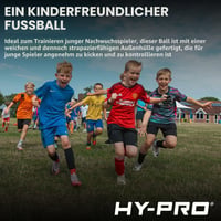 Futbalová lopta Hy-Pro UEFA Champions League – veľkosť 5, 23 cm, mäkký materiál, na vnútorné aj vonkajšie použitie, pre deti 7