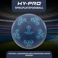 Futbalová lopta Hy-Pro UEFA Champions League – veľkosť 5, 23 cm, mäkký materiál, na vnútorné aj vonkajšie použitie, pre deti 2